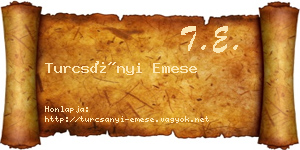 Turcsányi Emese névjegykártya